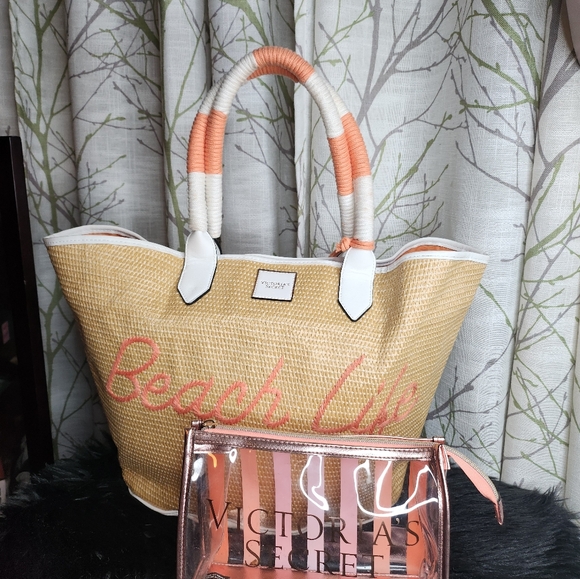 Victoria secret beach bag n clear bag - Picture 4 of 5